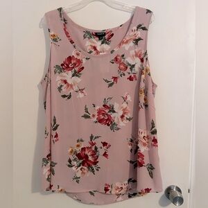 Torrid, Sleeveless Floral Blouse, Pink, Size 2X. NWT